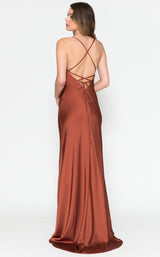9 of 9 Amelia Couture 6111 Burnt-Orange