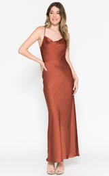 6 of 7 Amelia Couture 6115 Burnt-Orange