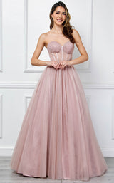 2 of 5 Amelia Couture 6202 Dusty Rose