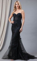 3 of 16 Amelia Couture 7024 Black