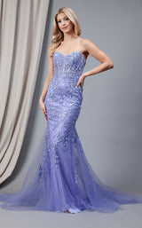 2 of 16 Amelia Couture 7024 Periwinkle/Blue