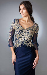 5 of 9 Amelia Couture 7039 Navy