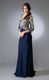 6 of 9 Amelia Couture 7039 Navy