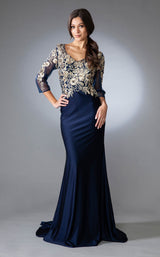 1 of 9 Amelia Couture 7039 Navy