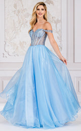 3 of 5 Amelia Couture 7040 Baby Blue