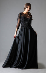 7 of 10 Amelia Couture 7041 Black