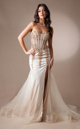 2 of 21 Amelia Couture 7051 Champagne