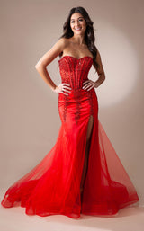 9 of 21 Amelia Couture 7051 Red