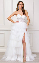 11 of 11 Amelia Couture 7067 White