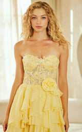 2 of 9 Amelia Couture 7087 Yellow