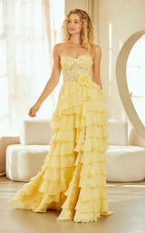 8 of 9 Amelia Couture 7087 Yellow