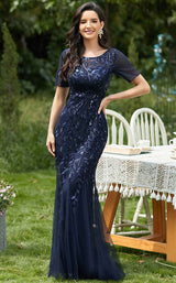 3 of 10 Amelia Couture 7707 Navy