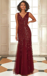 1 of 6 Amelia Couture 7886 Burgundy