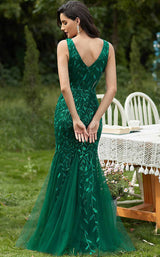 6 of 6 Amelia Couture 7886 Emerald Green