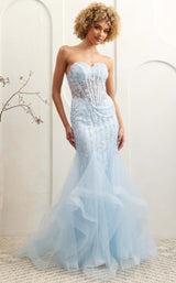 1 of 7 Amelia Couture 8002 Baby Blue