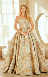 4 of 28 Amelia Couture 8068 Champagne