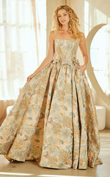 6 of 28 Amelia Couture 8068 Champagne