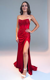 1 of 2 Amelia Couture 9055 Red