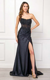 2 of 27 Amelia Couture 9056 Black