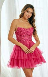 10 of 18 Amelia Couture 9066S Fuchsia