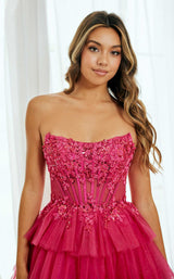11 of 18 Amelia Couture 9066S Fuchsia