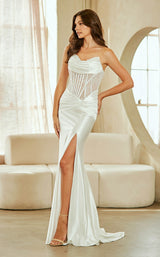 7 of 10 Amelia Couture 9077 White