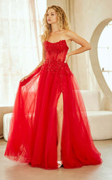 21 of 42 Amelia Couture 9078 Red