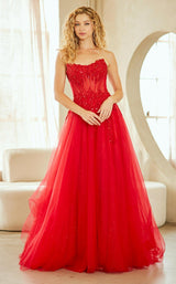 23 of 42 Amelia Couture 9078 Red