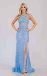 1 of 12 Amelia Couture AG0111 Baby Blue