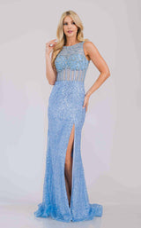 2 of 12 Amelia Couture AG0111 Baby Blue