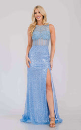 3 of 12 Amelia Couture AG0111 Baby Blue