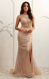 4 of 12 Amelia Couture AG0111 Gold