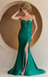 1 of 7 Amelia Couture AG0113 Emerald Green