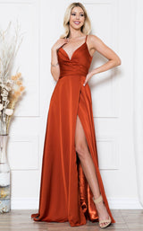 2 of 11 Amelia Couture BZ012 Burnt-Orange