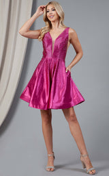 6 of 7 Amelia Couture BZ021S Hot Pink