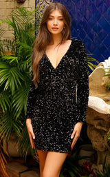 1 of 5 Amelia Couture BZ029S Black