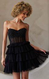4 of 5 Amelia Couture BZ9999S Black