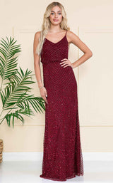 4 of 11 Amelia Couture IN001 Burgundy