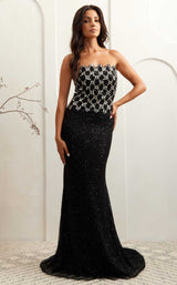 1 of 9 Amelia Couture IN2001 Black