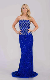 5 of 9 Amelia Couture IN2001 Royal Blue