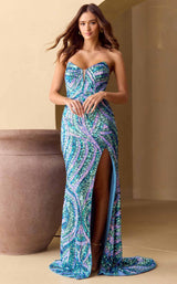 7 of 13 Amelia Couture IN2003 Teal