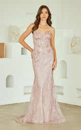 8 of 20 Amelia Couture JQ1101 Dusty Rose