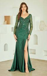3 of 17 Amelia Couture JQ1102 Emerald