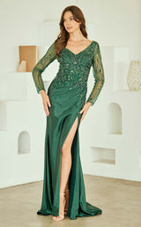 4 of 17 Amelia Couture JQ1102 Emerald