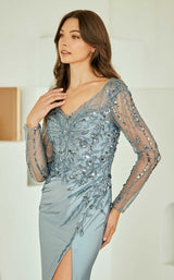 6 of 17 Amelia Couture JQ1102 Grey