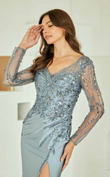 8 of 17 Amelia Couture JQ1102 Grey