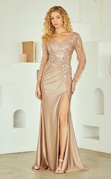 11 of 17 Amelia Couture JQ1102 Mocha