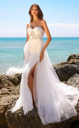 6 of 15 Amelia Couture TM1002 White