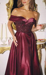 2 of 8 Amoris T614 Burgundy