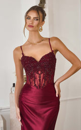 3 of 10 Amoris T819 Burgundy